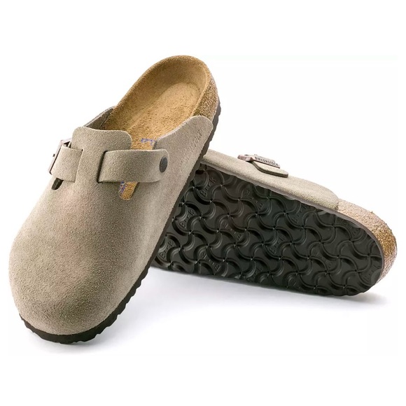 Birkenstock Shoes - Birkenstock Taupe Boston Clogs